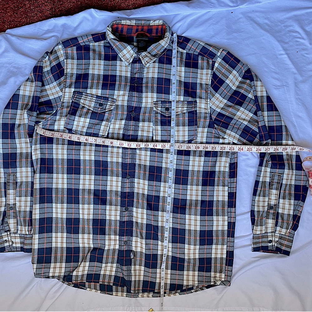 EUC The North Face Button Down Plaid Shirt - Men’s Large